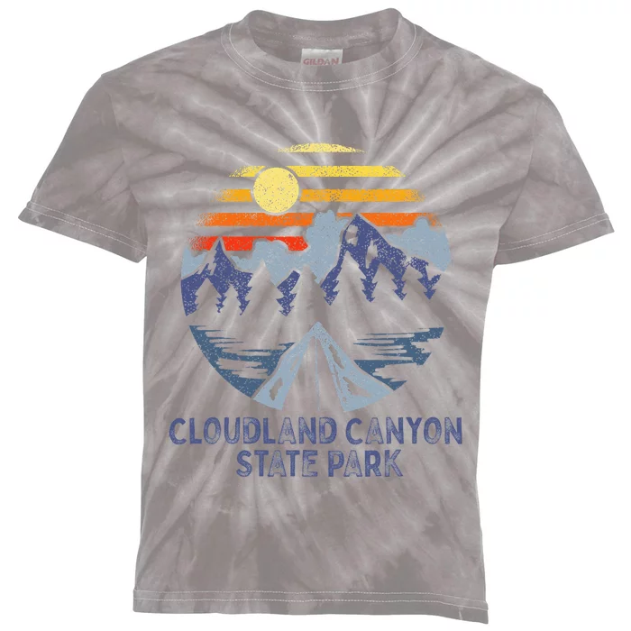 Cloudland Canyon State Park Georgia Ga Blue Ridge Mountains Kids Tie-Dye T-Shirt