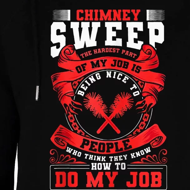 Chimney Cleaner Sweeper Professional Chimney Sweep Womens Funnel Neck Pullover Hood