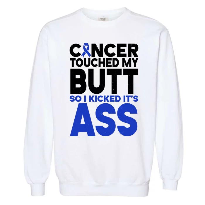 Colon Cancer Survivor Awareness Funny Garment-Dyed Sweatshirt