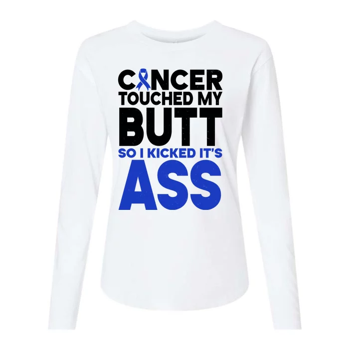 Colon Cancer Survivor Awareness Funny Womens Cotton Relaxed Long Sleeve T-Shirt