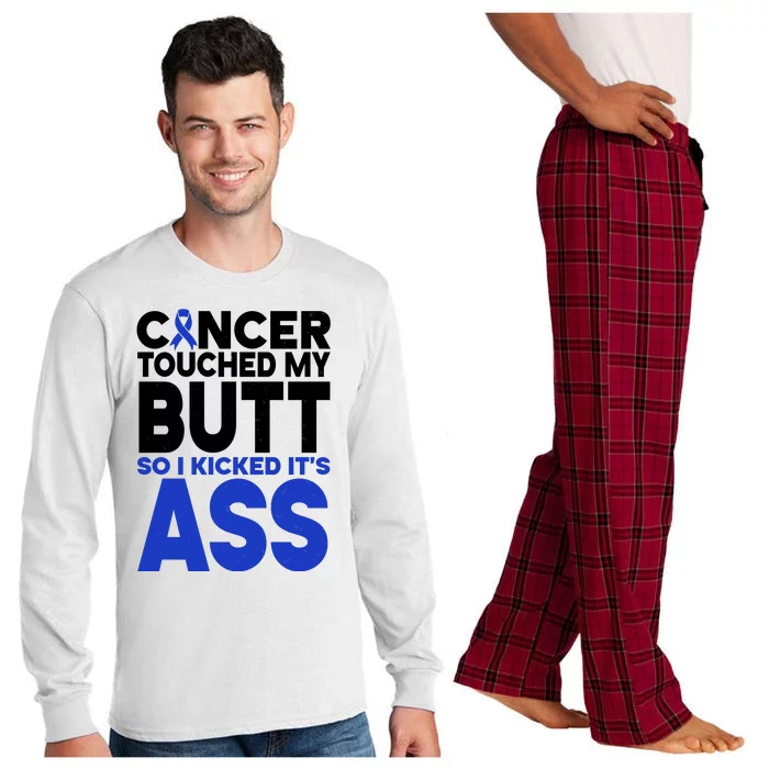 Colon Cancer Survivor Awareness Funny Long Sleeve Pajama Set