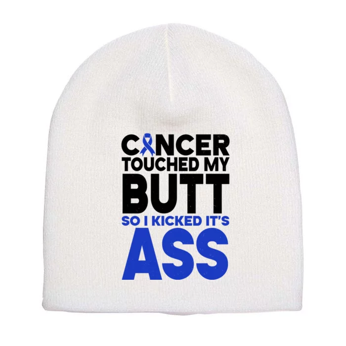 Colon Cancer Survivor Awareness Funny Short Acrylic Beanie