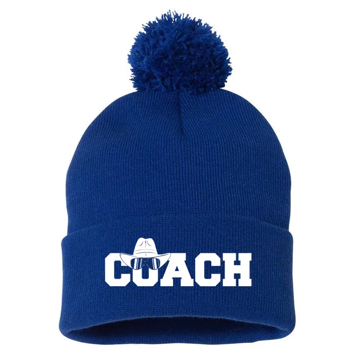 Coach Colorado Sports Logo Pom Pom 12in Knit Beanie