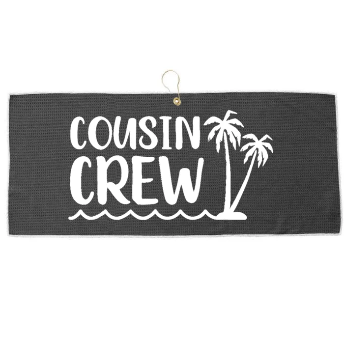 Cousin crew summer camp vacation Large Microfiber Waffle Golf Towel