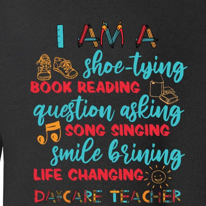 Child Care School Teacher Daycare Provider Toddler Sweatshirt