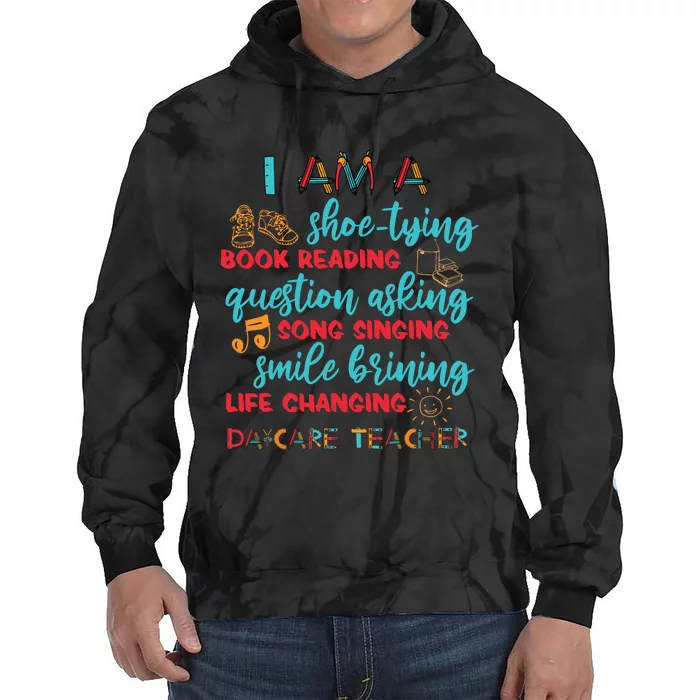 Child Care School Teacher Daycare Provider Tie Dye Hoodie