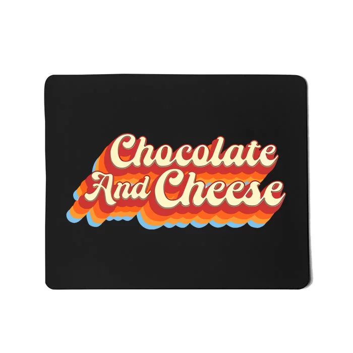 Chocolate & Cheese Script Mousepad