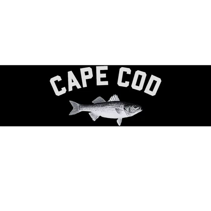 Cape Cod Striper Striped Bass Fun Fishing Design Bumper Sticker