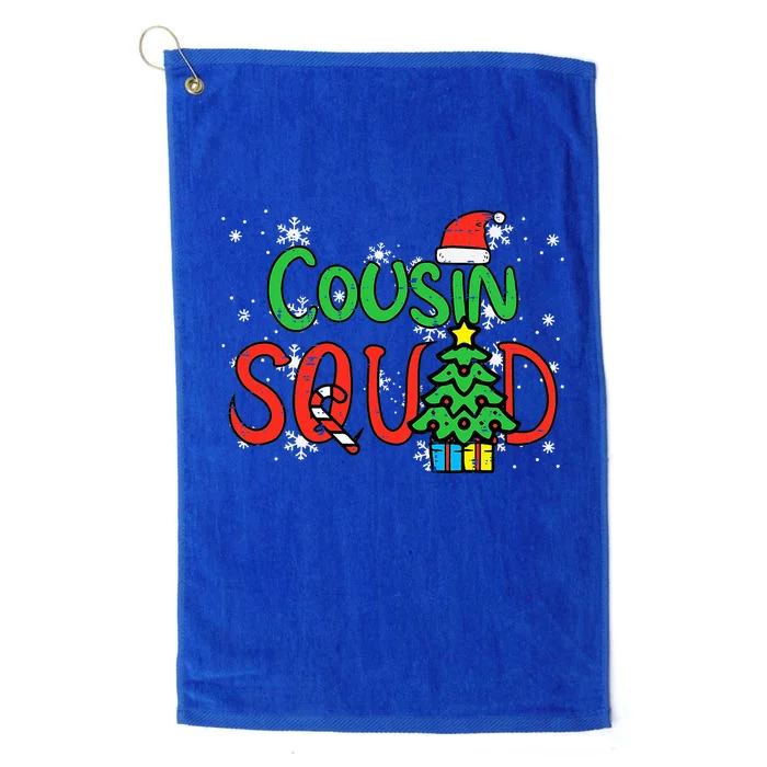 Christmas Cousin Squad Santa Hat Xmas Matching Platinum Collection Golf Towel