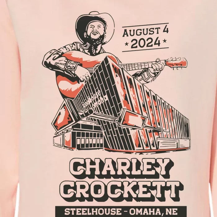 Charley Crockett Show In Omaha Ne On Aug 4 2024 Womens California Wash Sweatshirt