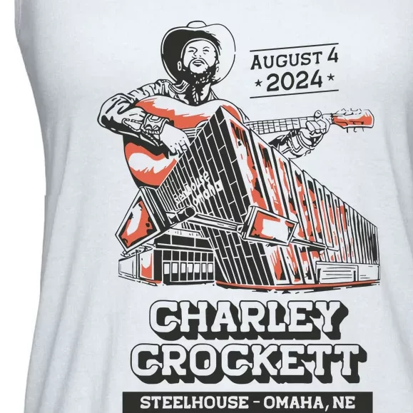 Charley Crockett Show In Omaha Ne On Aug 4 2024 Ladies Essential Flowy Tank