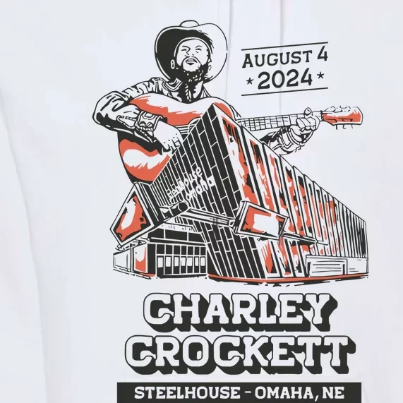 Charley Crockett Show In Omaha Ne On Aug 4 2024 Premium Hoodie