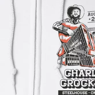 Charley Crockett Show In Omaha Ne On Aug 4 2024 Full Zip Hoodie