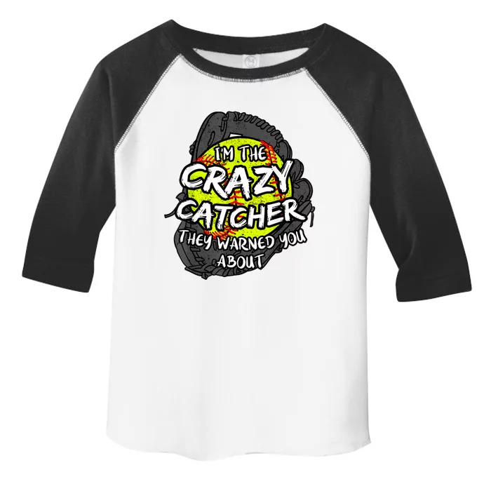 Crazy Catcher Softball Lovers Bat Ball Baseball Women Toddler Fine Jersey T-Shirt