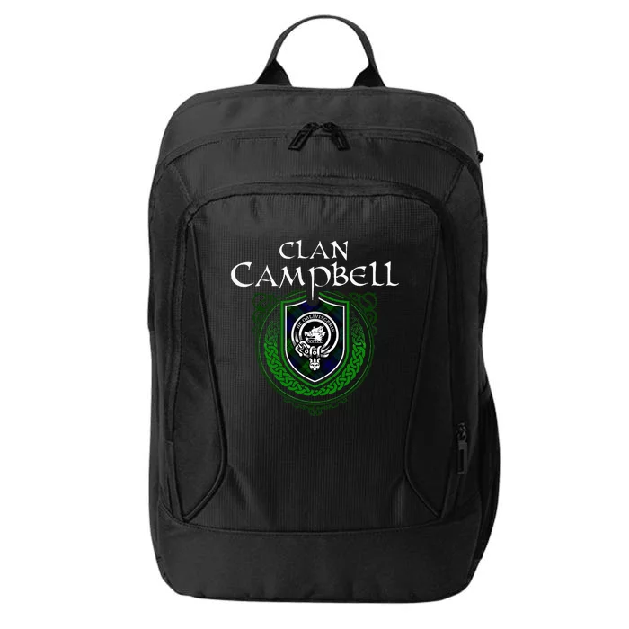 Clan Campbell Surname Scottish Clan Crest Tartan Badge City Backpack