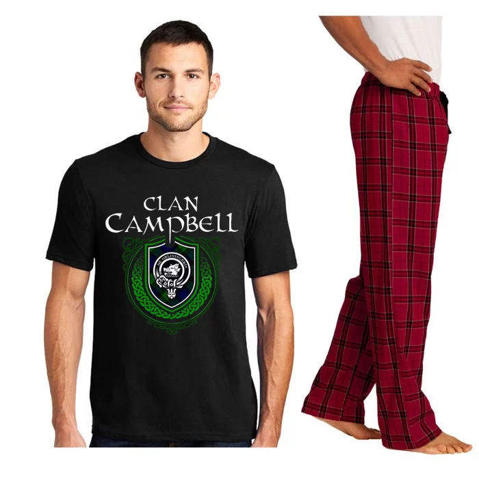 Clan Campbell Surname Scottish Clan Crest Tartan Badge Pajama Set