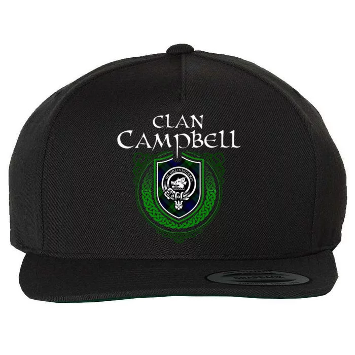 Clan Campbell Surname Scottish Clan Crest Tartan Badge Wool Snapback Cap