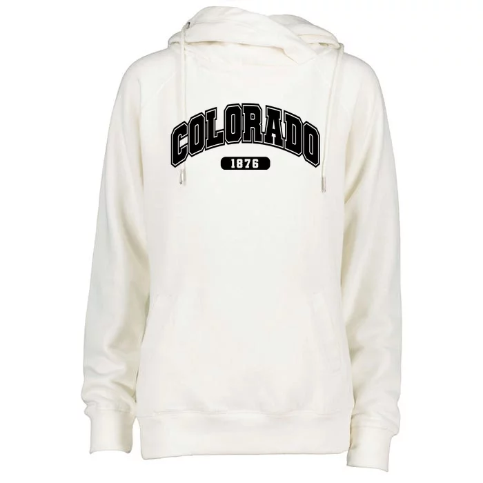 Colorado Collegiate Style 1876 Womens Funnel Neck Pullover Hood