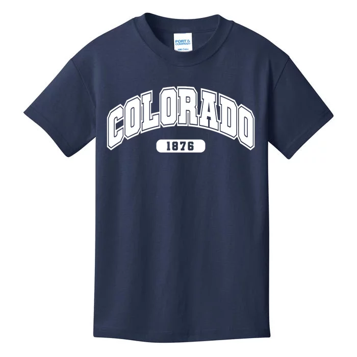 Colorado Collegiate Style 1876 Kids T-Shirt