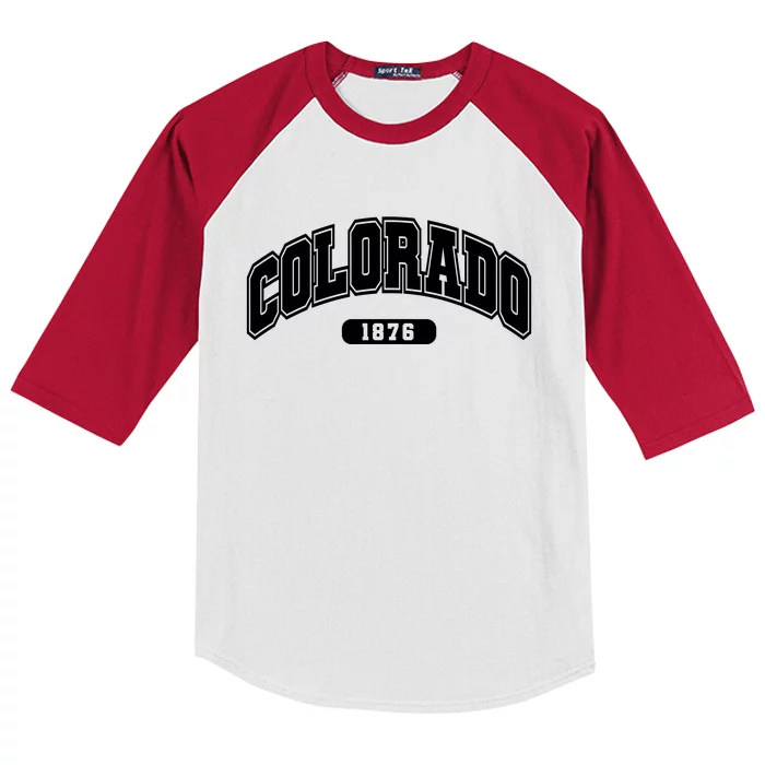 Colorado Collegiate Style 1876 Kids Colorblock Raglan Jersey