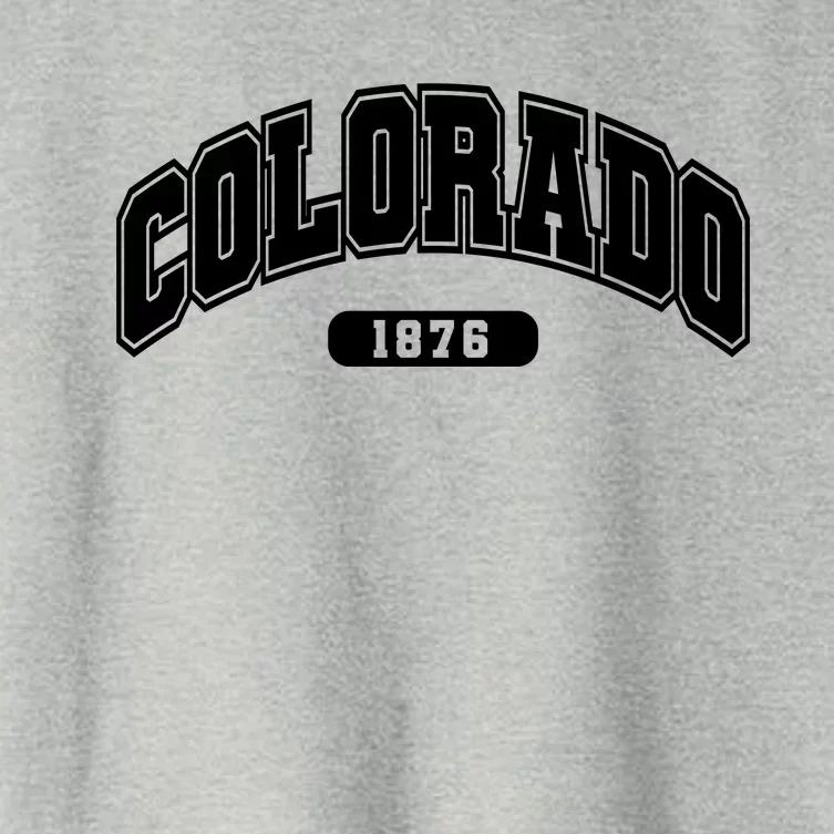 Colorado Collegiate Style 1876 Women's Crop Top Tee