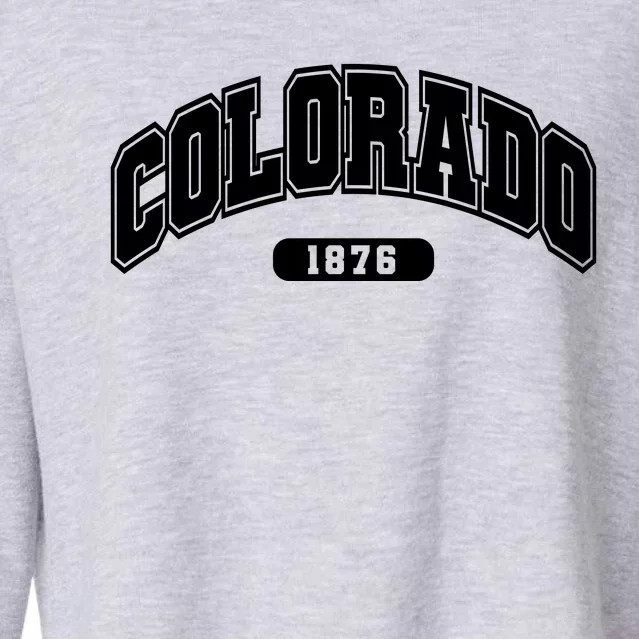 Colorado Collegiate Style 1876 Cropped Pullover Crew