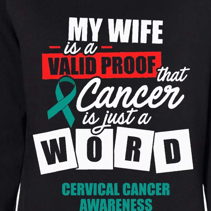 Cervical Cancer Survivor Wife Cervix Warrior Womens California Wash Sweatshirt