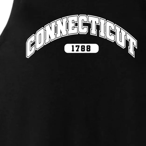 Connecticut Collegiate Style 1788 Ladies Tri-Blend Wicking Tank