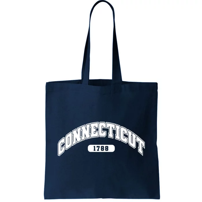 Connecticut Collegiate Style 1788 Tote Bag