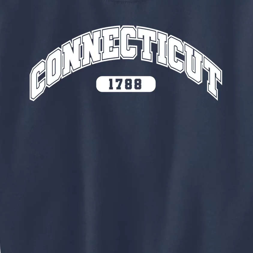 Connecticut Collegiate Style 1788 Kids Sweatshirt