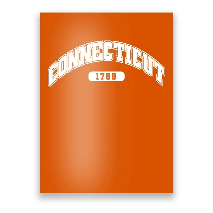 Connecticut Collegiate Style 1788 Poster