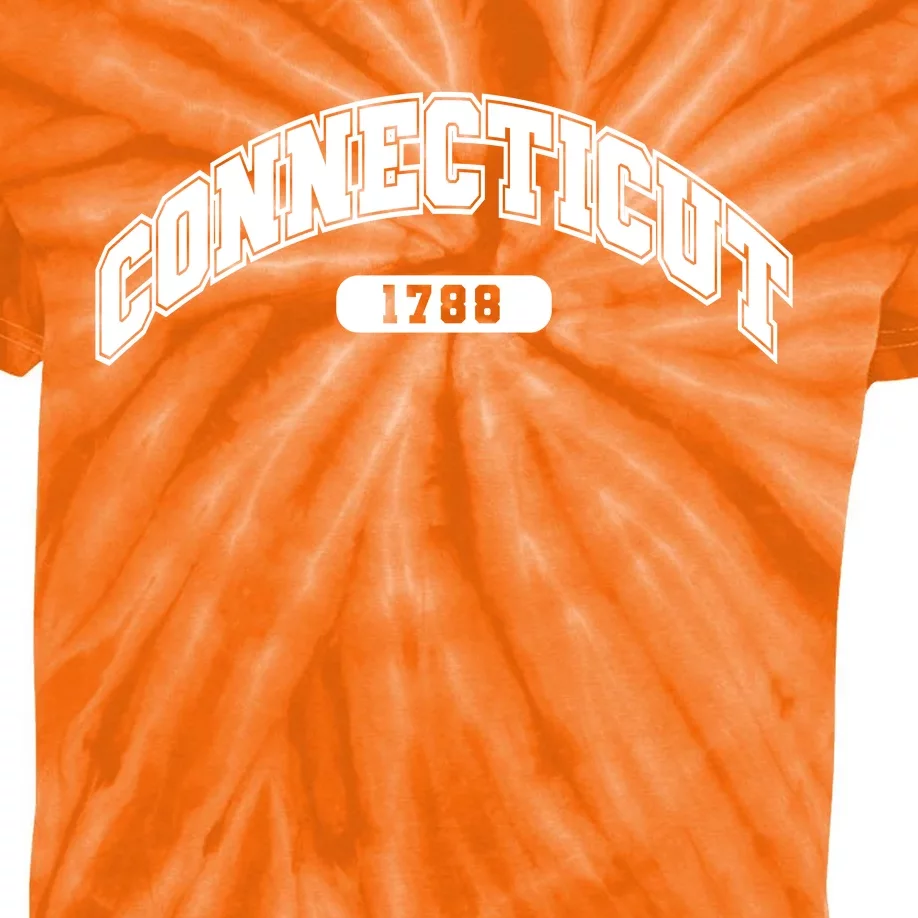 Connecticut Collegiate Style 1788 Kids Tie-Dye T-Shirt