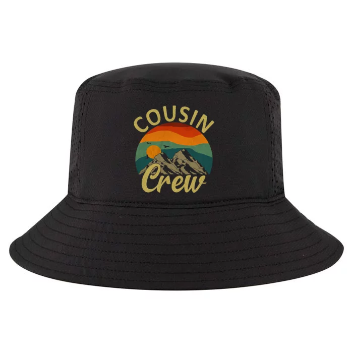 Cousin Crew Squad Camping Outdoor Sunset Summer Camp Cool Comfort Performance Bucket Hat