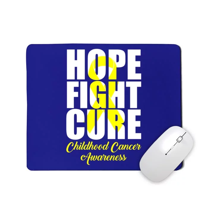 Childhood Cancer Support Hope Fight Cure Funny Gift Mousepad