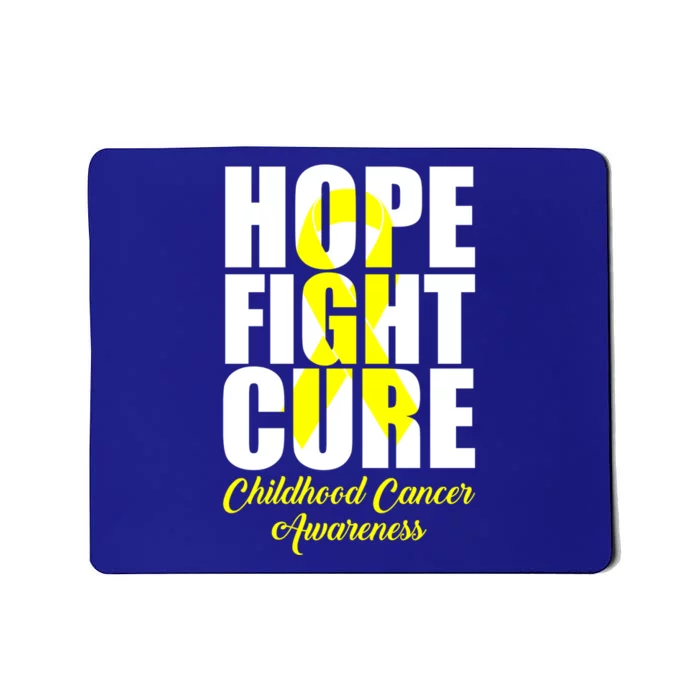 Childhood Cancer Support Hope Fight Cure Funny Gift Mousepad