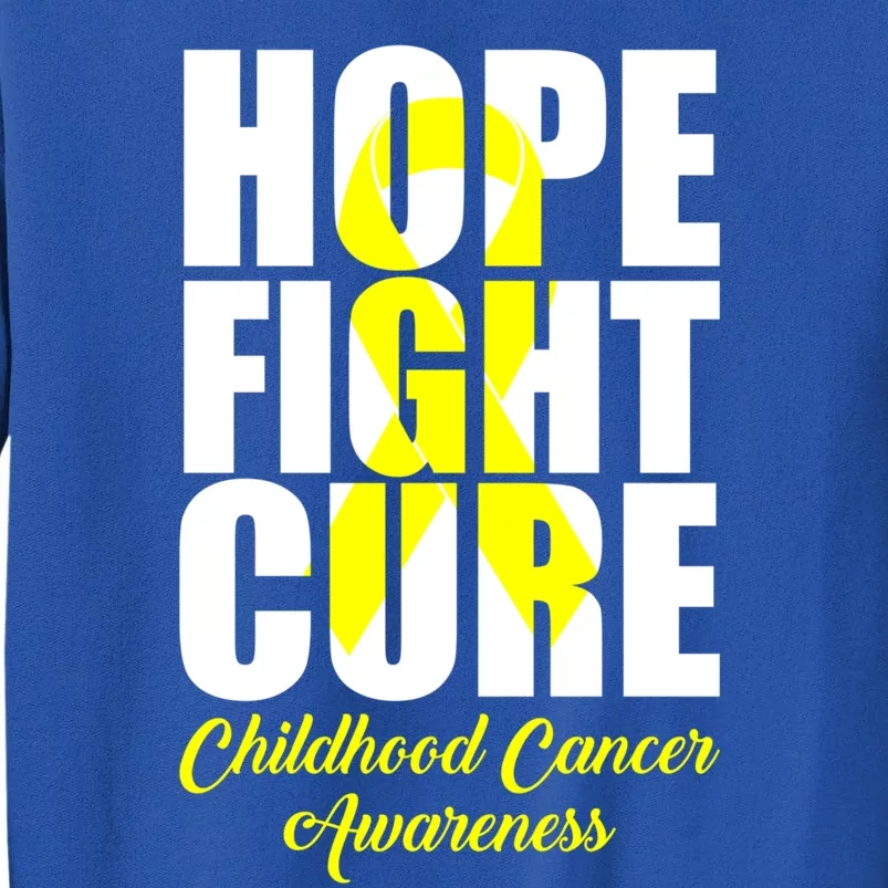 Childhood Cancer Support Hope Fight Cure Funny Gift Tall Sweatshirt