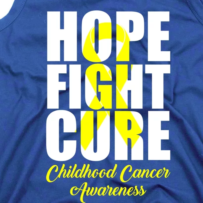 Childhood Cancer Support Hope Fight Cure Funny Gift Tank Top