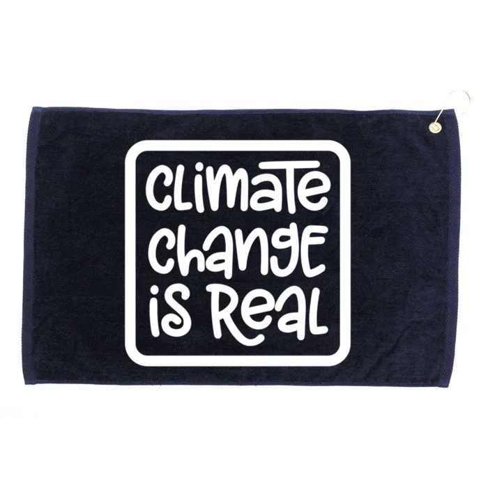 Climate Change Save The Planet Gift Grommeted Golf Towel