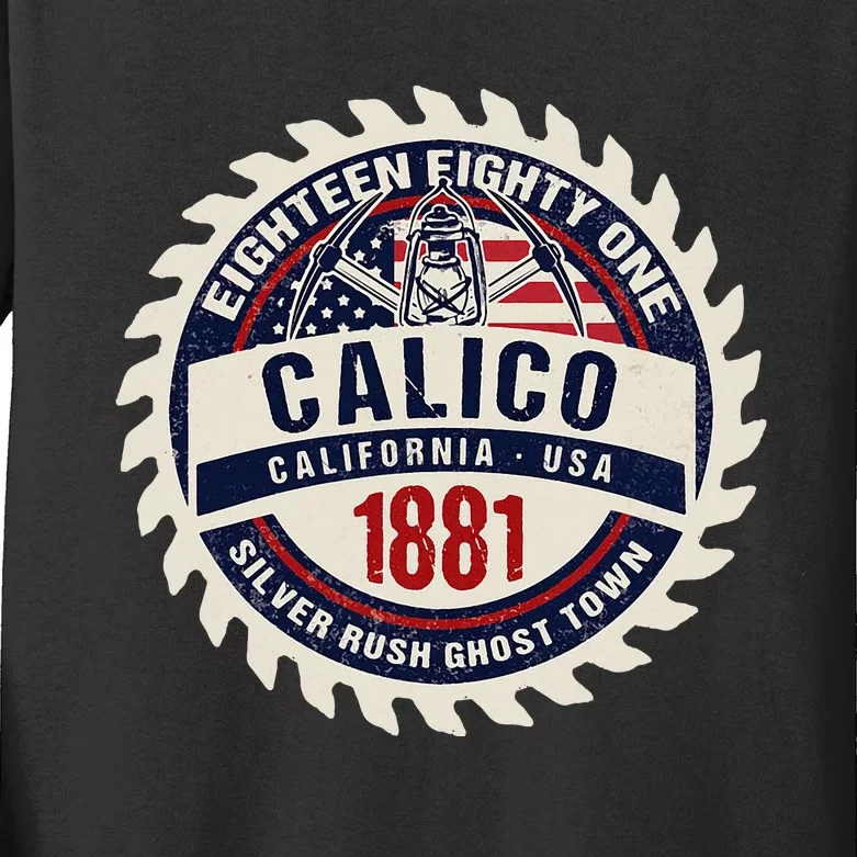 Calico California Silver Rush Ghost Town Old West Souvenir Kids Long Sleeve Shirt