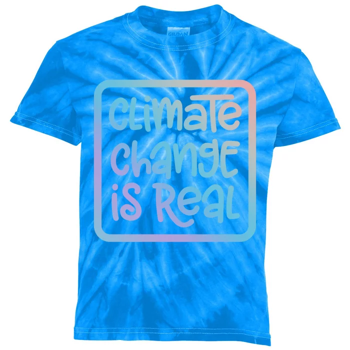 Climate Change Save The Planet Gift Kids Tie-Dye T-Shirt