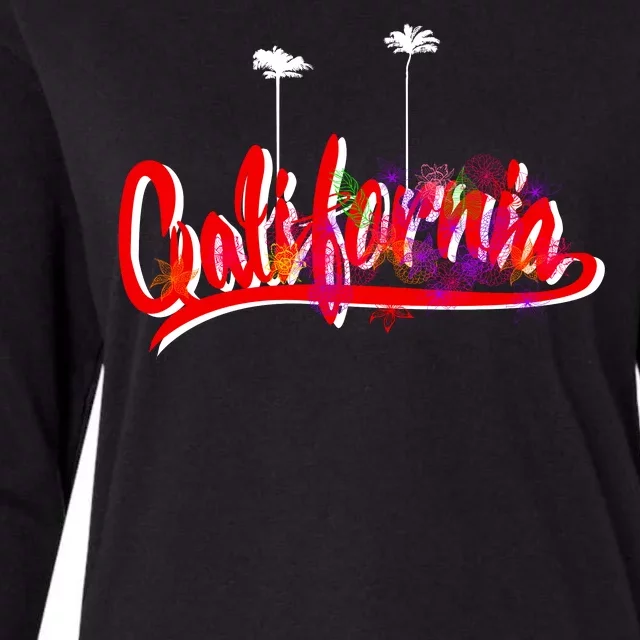 Cool California Script Logo Womens Cotton Relaxed Long Sleeve T-Shirt