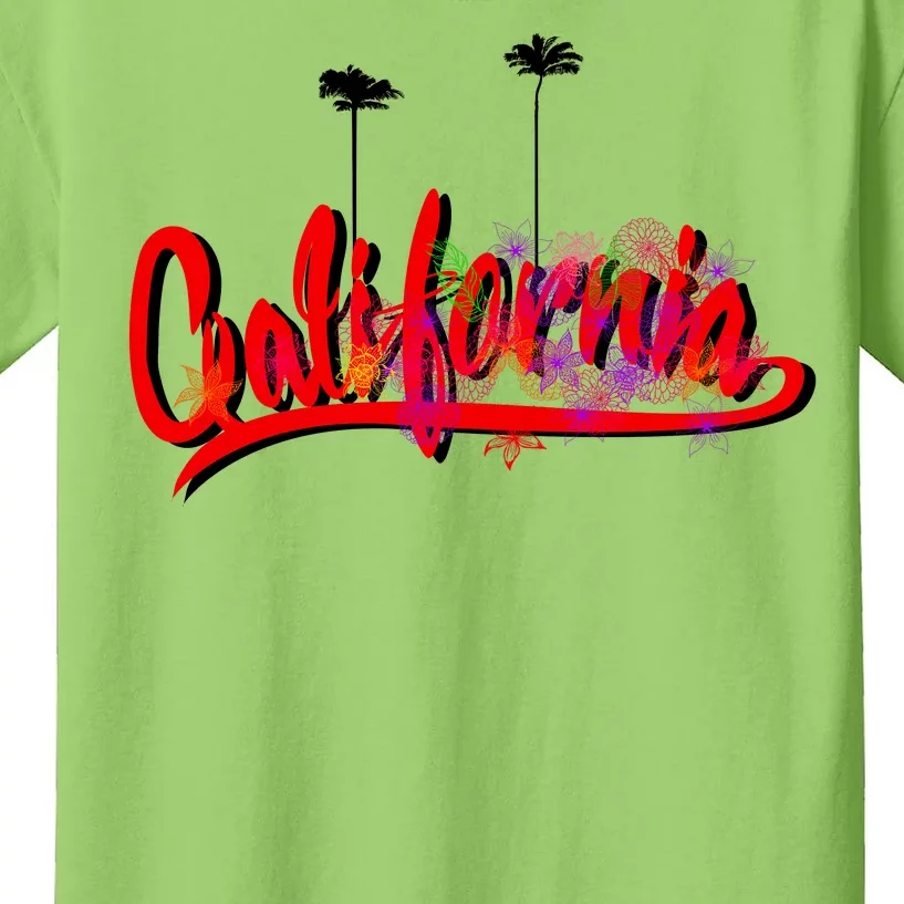 Cool California Script Logo Kids T-Shirt