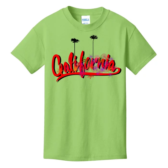 Cool California Script Logo Kids T-Shirt