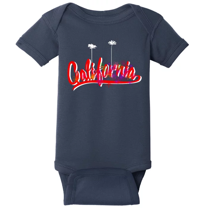 Cool California Script Logo Baby Bodysuit