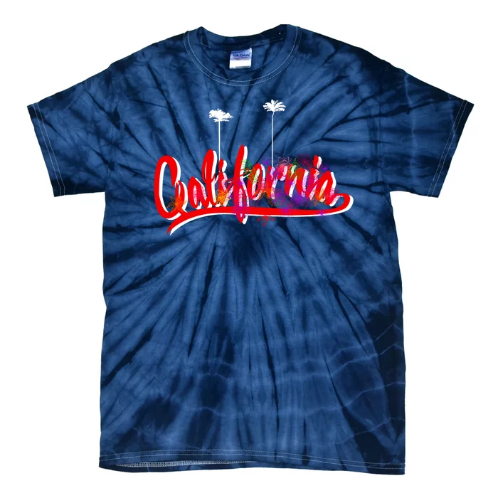 Cool California Script Logo Tie-Dye T-Shirt