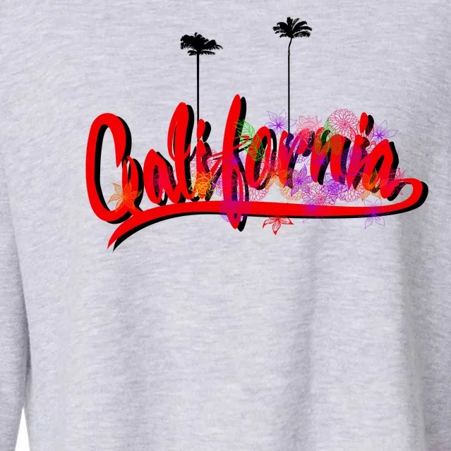 Cool California Script Logo Cropped Pullover Crew