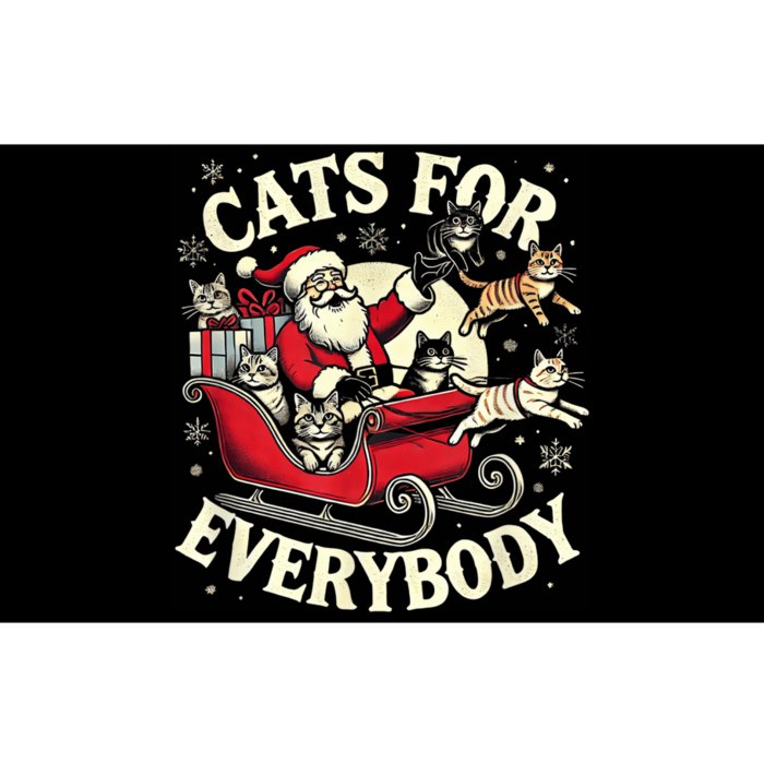 Christmas Cat Santa Cat Lover Christmas Cats For Everybody Bumper Sticker