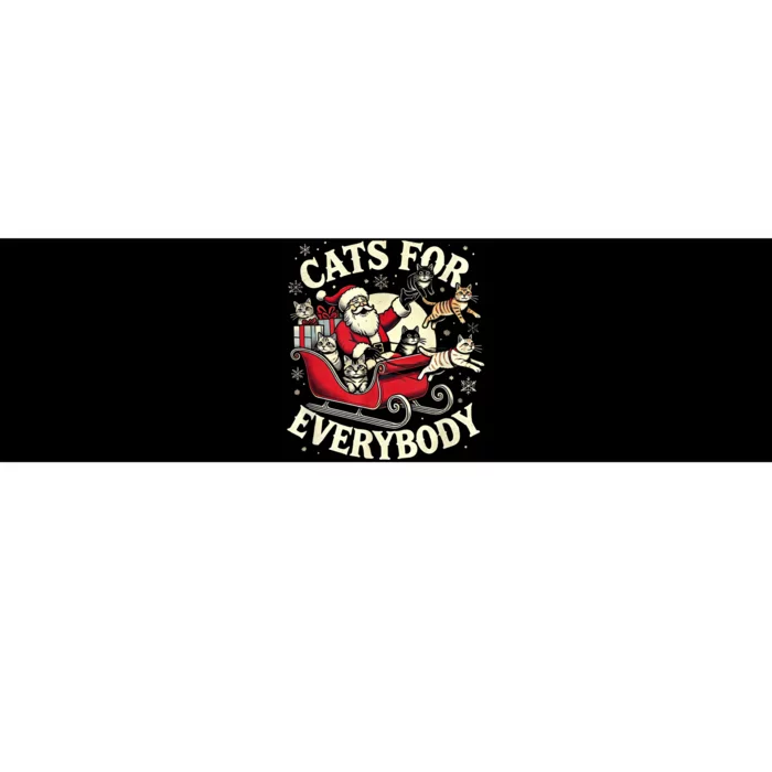 Christmas Cat Santa Cat Lover Christmas Cats For Everybody Bumper Sticker