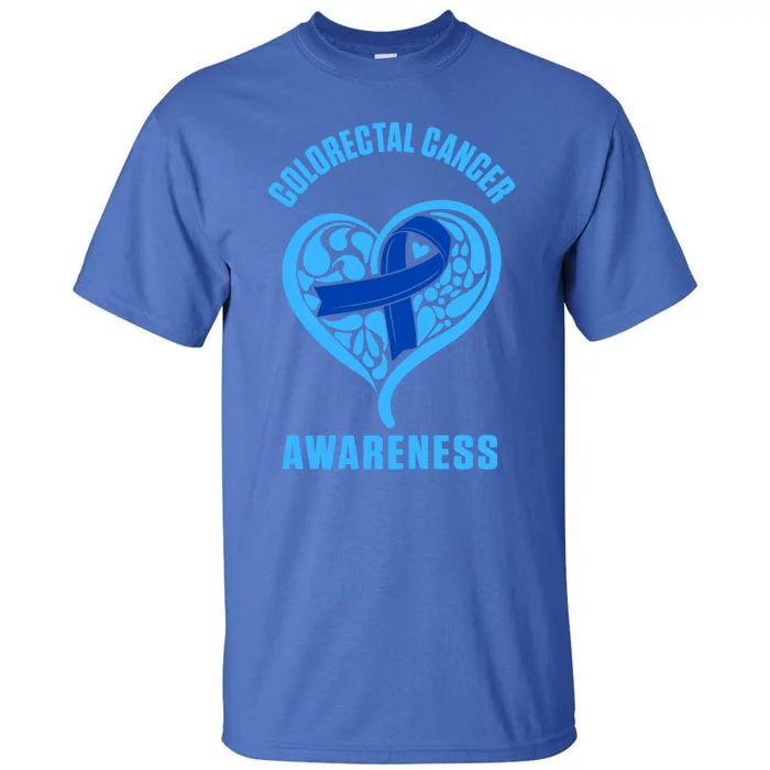 Colorectal Cancer Survivor Info Crc Warrior Gift Tall T-Shirt