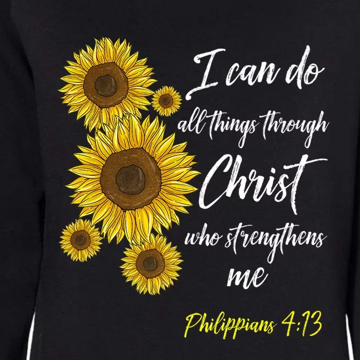 Cute Christian Sunflower Gift Best Religious Moms Gift Womens California Wash Sweatshirt